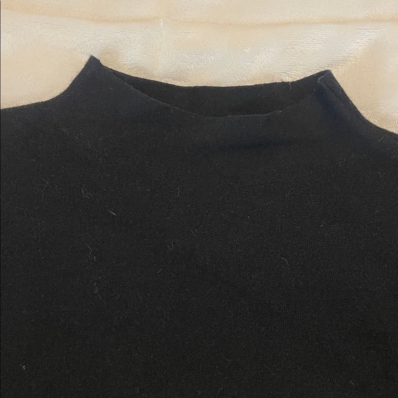 ZYIA Onyx Asana Women’s Black Mock Funnel Neck Turtleneck Sweater 🖤 size XL - Picture 3 of 7